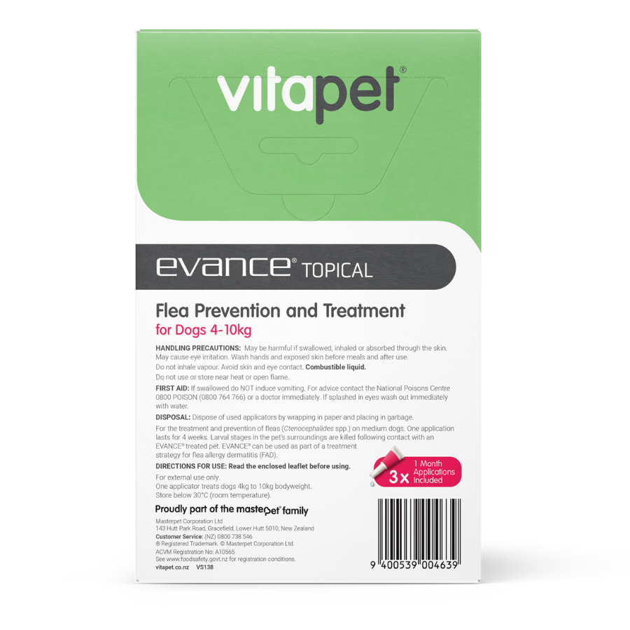 Flea Treatment for Dogs - Medium Sized 4-10kg