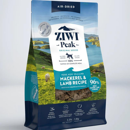 ZIWI Peak Dog Food - Mackerel & Lamb Recipe 1kg