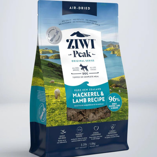 ZIWI Peak Dog Food - Mackerel & Lamb Recipe 1kg