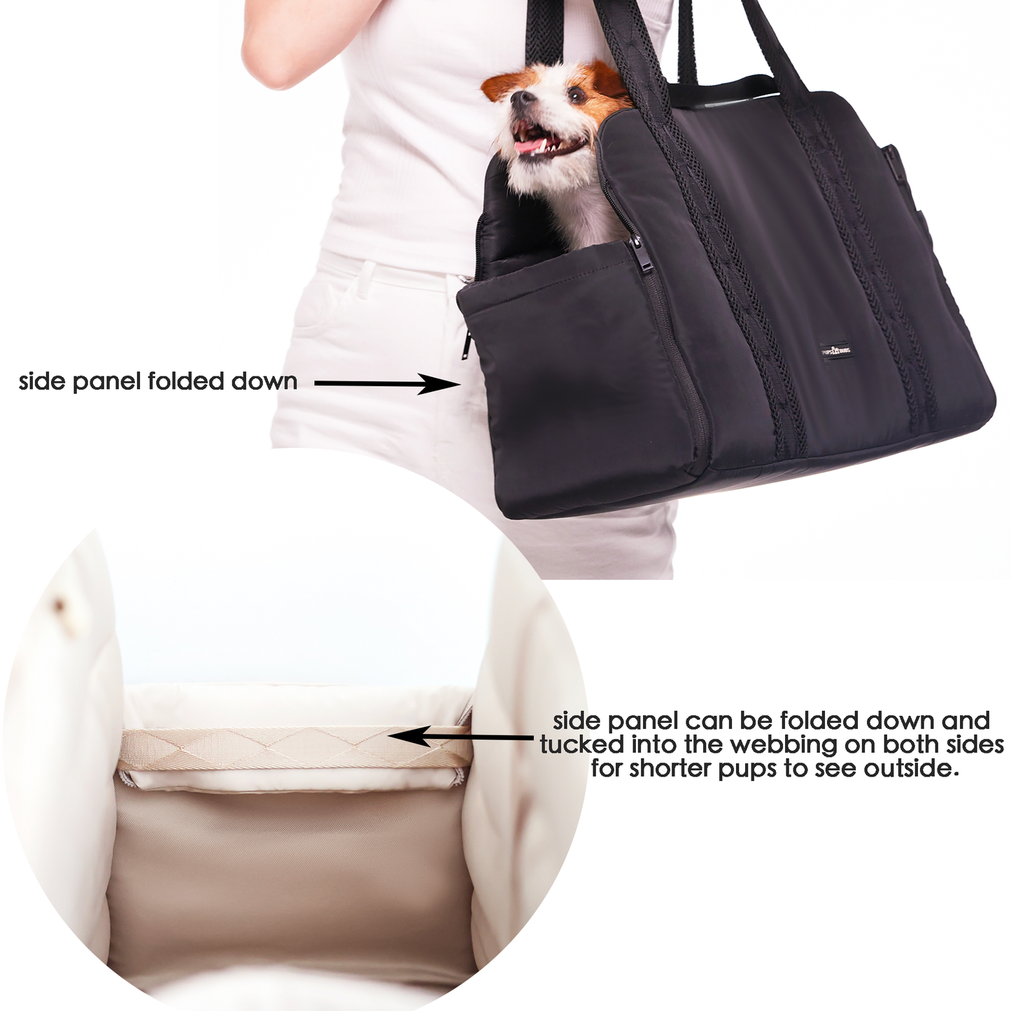 Everywhere Convertible Tote Bag | Dog Carrier | 2 Colors: Sand
