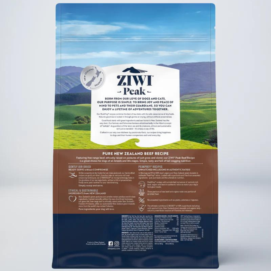 ZIWI Peak Dog Food - Beef Recipe 1kg