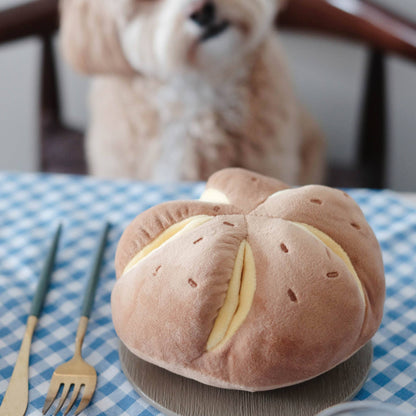 Cheesy Bread Nosework Enrichment Toy | Silent