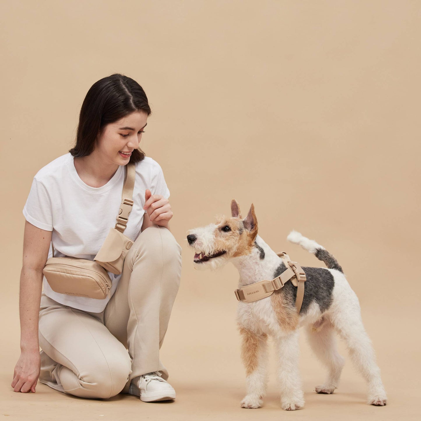 Rover Harness | Ultra Comfort Fabric: Black / S