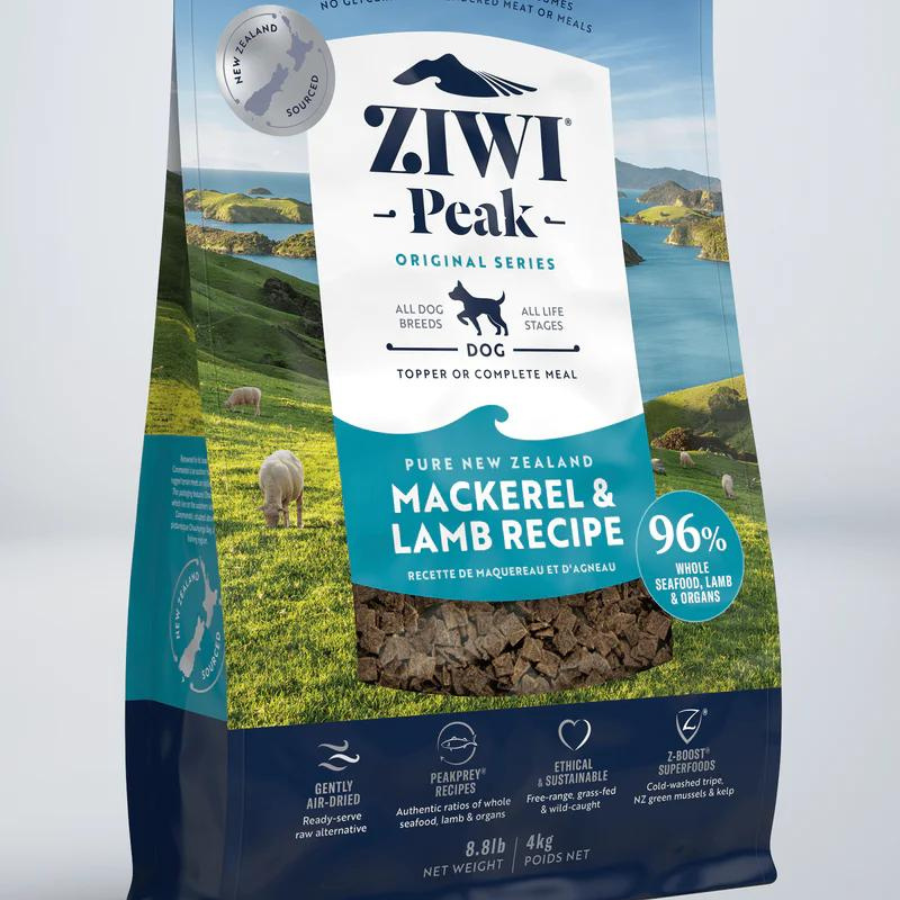 ZIWI Peak Dog Food - Mackerel & Lamb Recipe 4kg