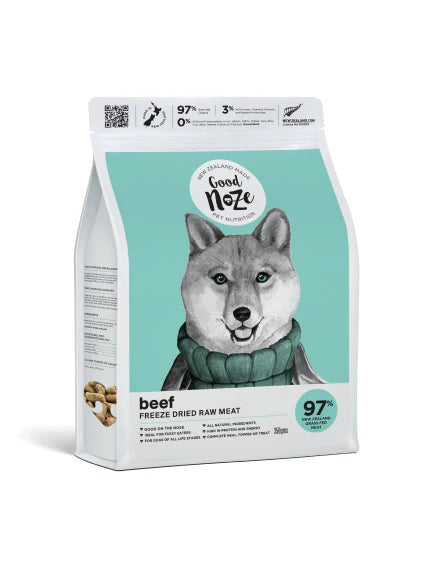 GoodNoze Freeze Dried Dog Food - beef 350gms