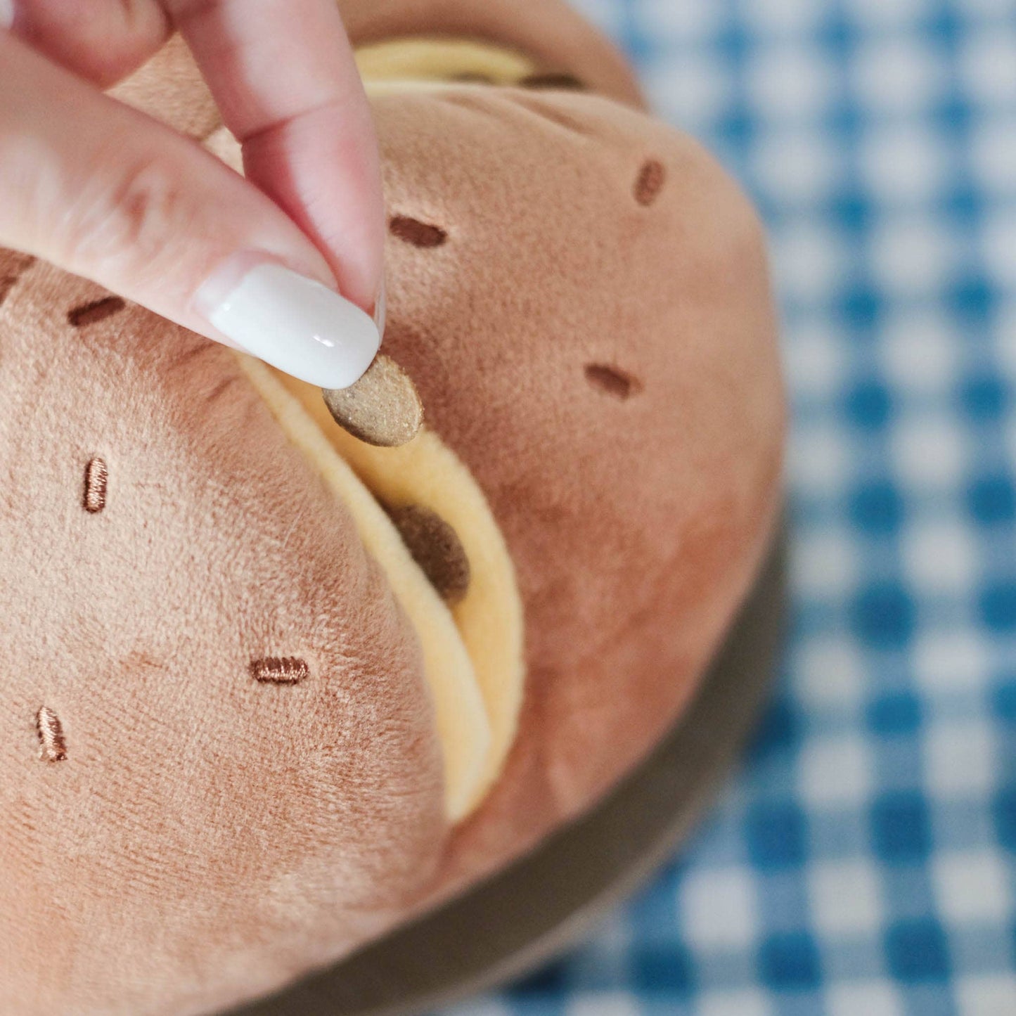 Cheesy Bread Nosework Enrichment Toy | Silent