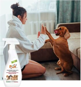 Puff Dog and Cat Dissuader Spray Barrier Function