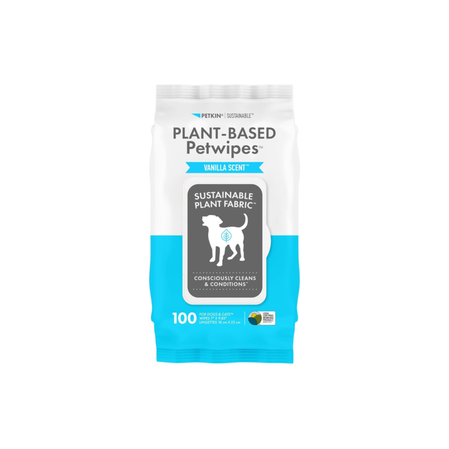 Petkin Plant Based Wipes Vanilla 100pk