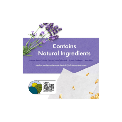 Petkin Plant Based Wipes Lavender 100pk