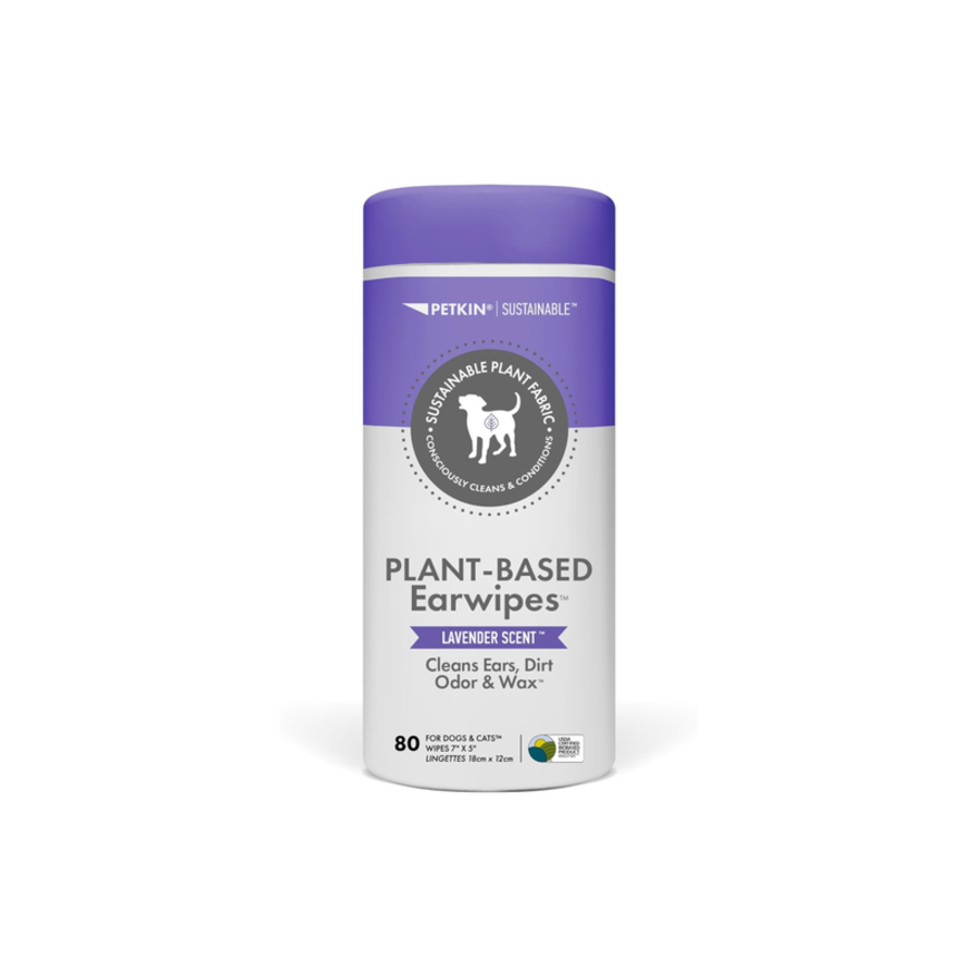 Petkin Plant Based Ear Wipes Lavender 80pk