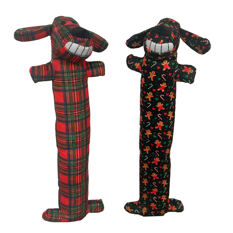 Xmas Loofa Dog with Print - 30cm