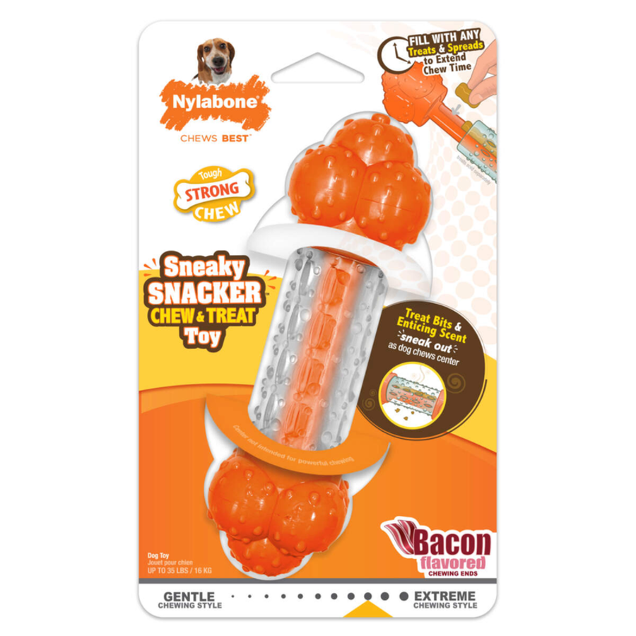 Strong Chew Sneaky Snacker Chew & Treat Toy - Wolf