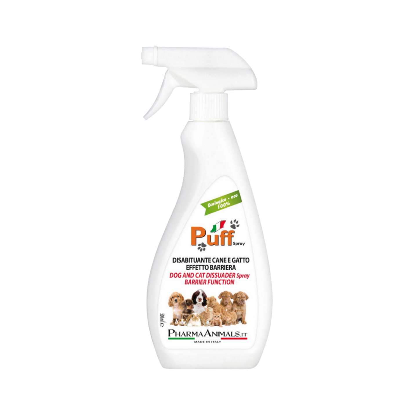 Puff Dog and Cat Dissuader Spray Barrier Function