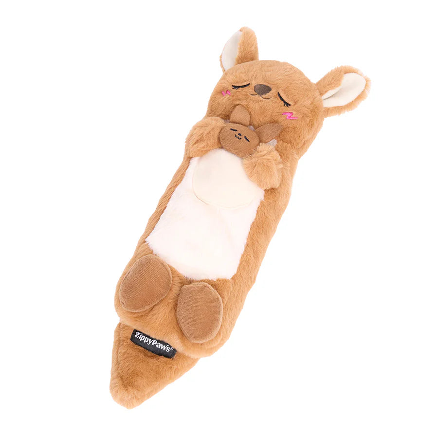 ZippyPaws Jigglerz - Kangaroo (Slient Squeaker)