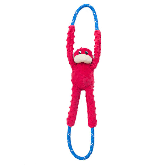 ZippyPaws Ropetugz - Red Monkey
